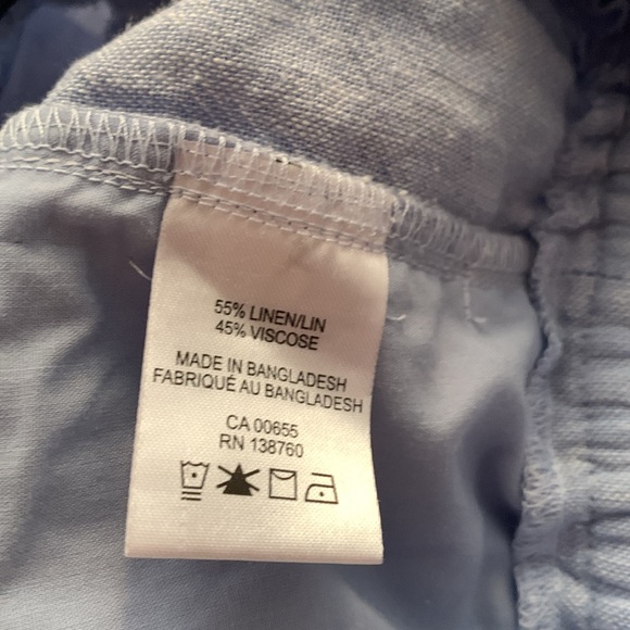 BNWOT - Reitmans Light blue wide leg linen pants - Small Petite - Picture 8 of 10